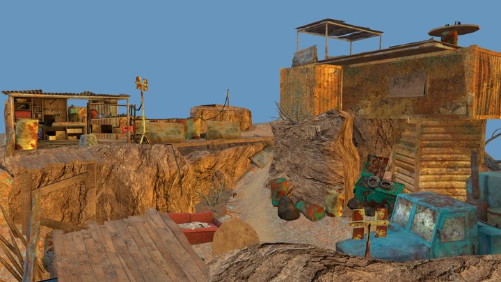 DAE Diorama - Rustborn 3D Model
