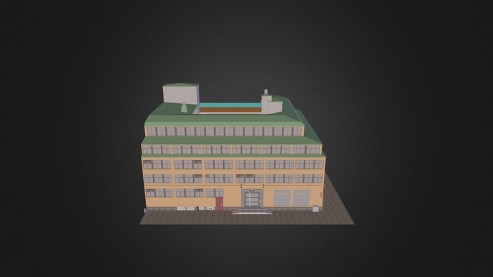 School Building (NTI Gymnasiet) 3D Model