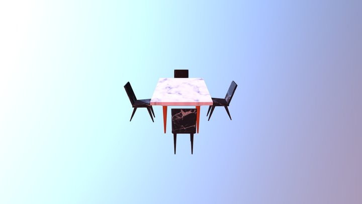 Final Desk Fbx 3D Model