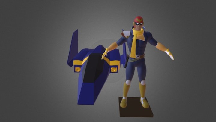 Captain Falcon 3D Model
