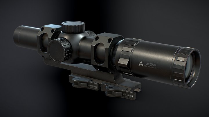 Primary Arms 1-8×24 SFP Riflescope 3D Model