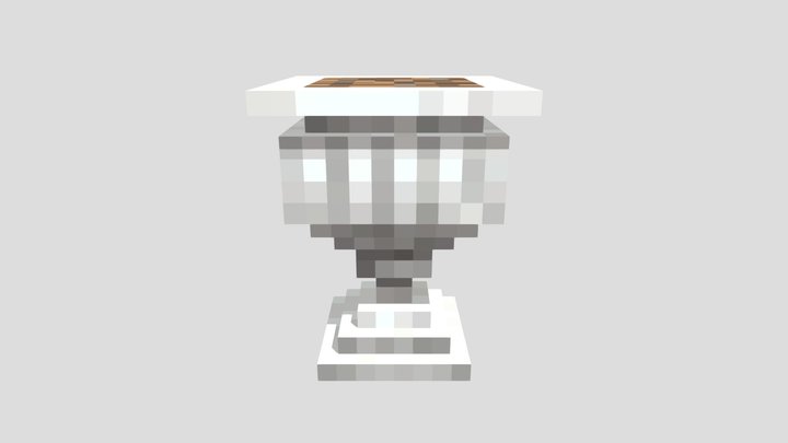 Stone Flower Pot 3D Model