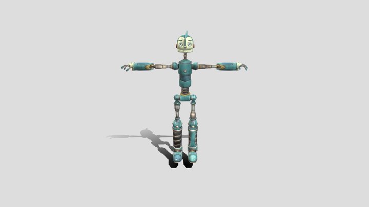 Rodney robots 2005 movie rigged in mixamo 3D Model