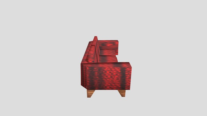 PS1 Comfy Couch 3D Model