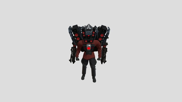 Upgraded Titan Speakerman 3D Model