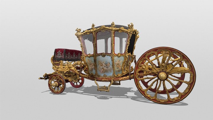 The Golden Carriage 3D Model