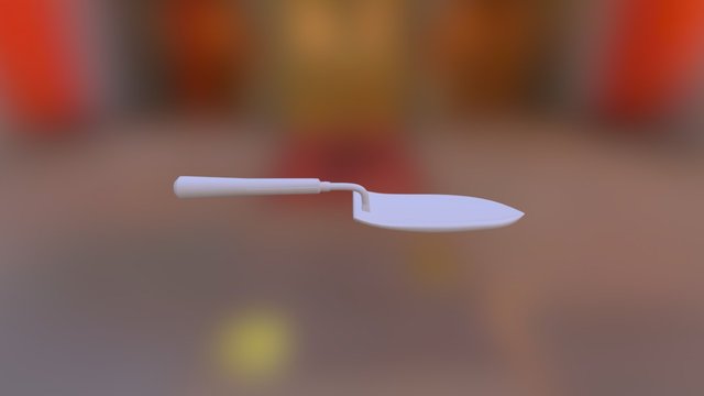 Easy Model 1: Garden Shovel 3D Model
