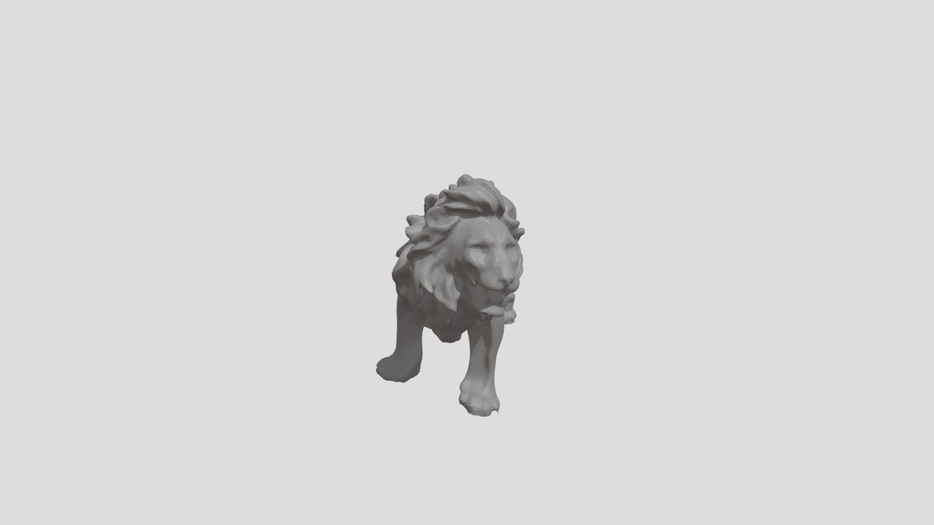 lion - 3D model by rompos1 [5490838] - Sketchfab