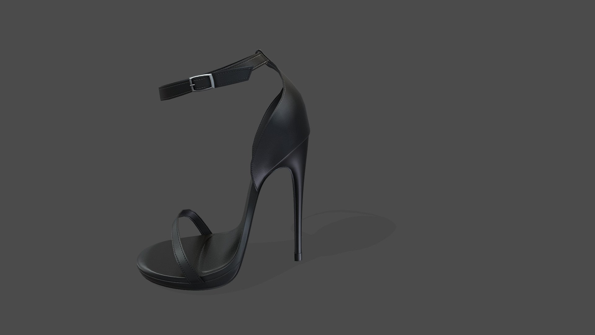 Female Ankle Straps High Heel Shoes — Sketchfab embed 3D viewer