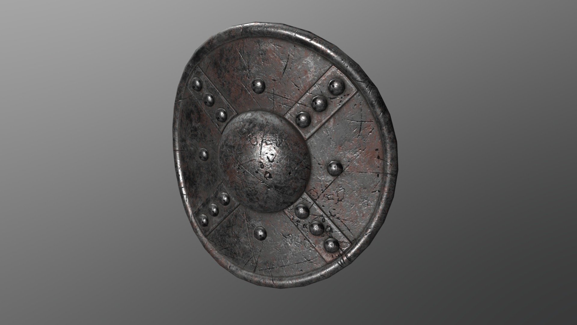 Steel Buckler - 3D model by backseat_dac [5490c2f] - Sketchfab