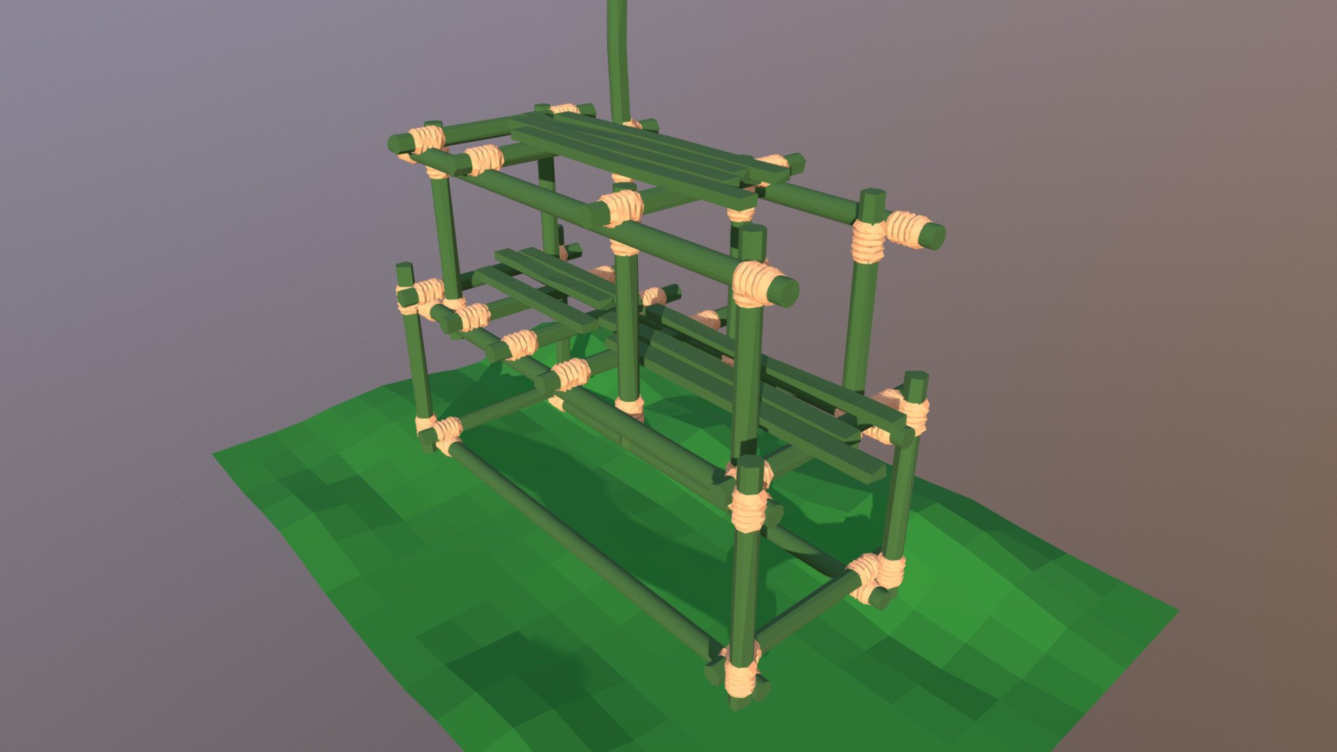 Wooden Scaffoldings Download Free 3D model by Bull studios