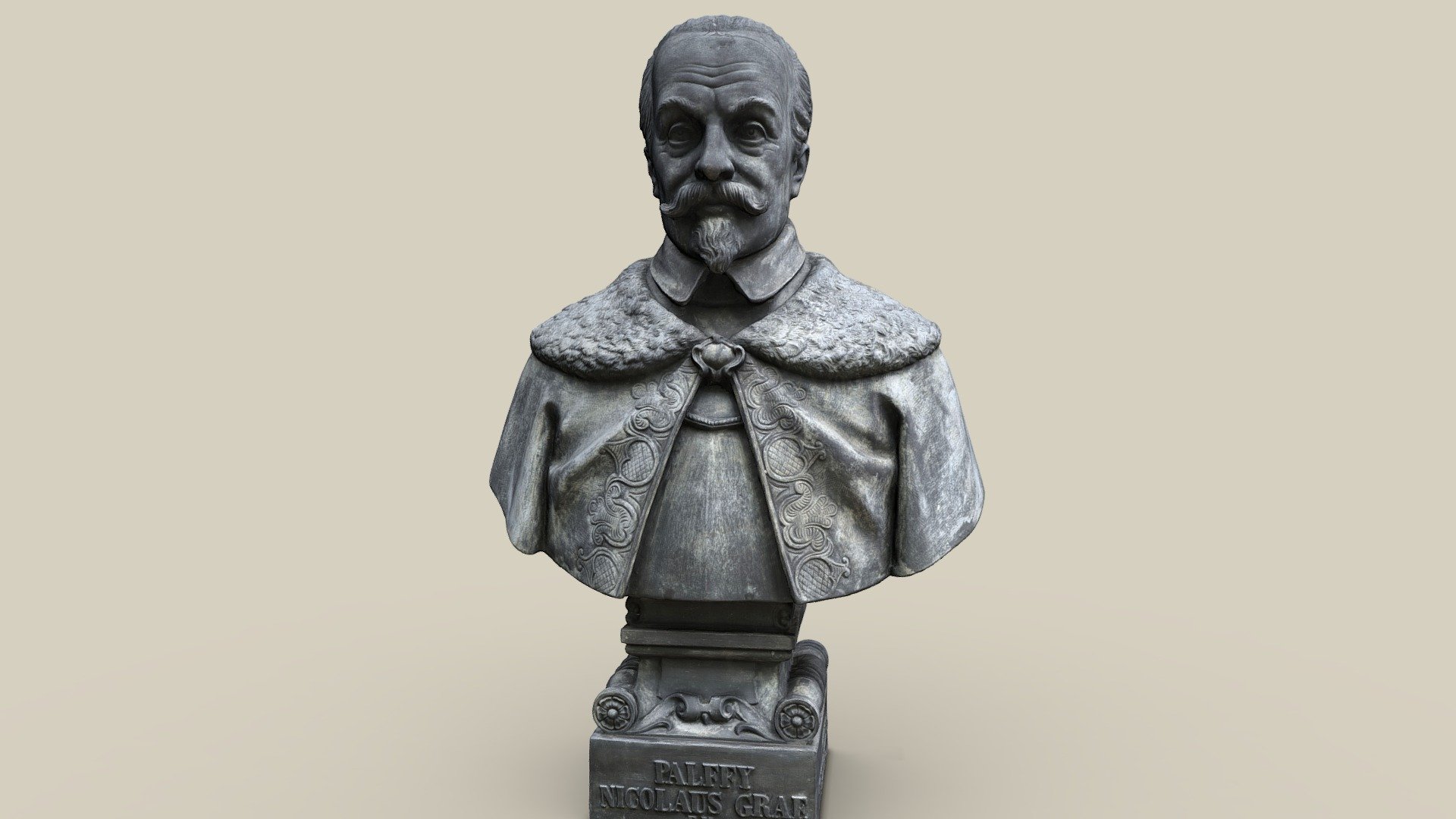 Büste Pálffy — Sketchfab embed 3D viewer