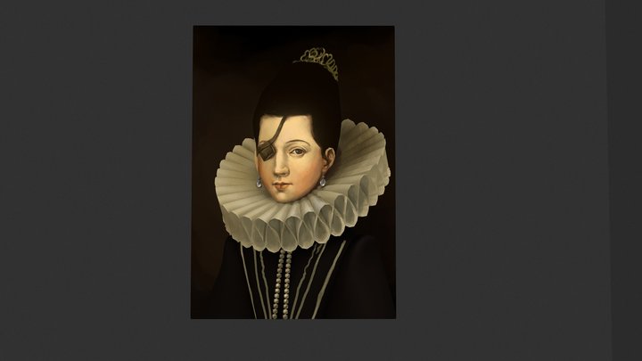 Doña Ana de Mendoza y de la Cerda 3D Model