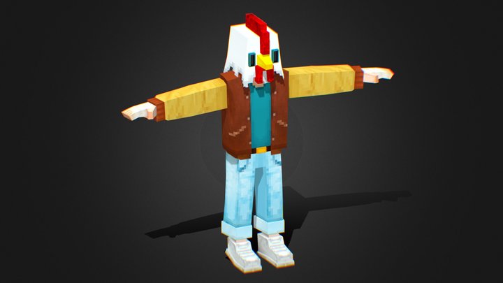 Blocky Jacket from Hotline Miami 3D Model