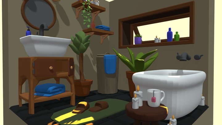 BathroomCubicle_NinaDeLaet_2024 3D Model