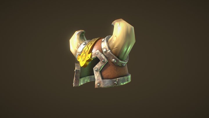 [Student Work] Fantasy Viking Helmet 3D Model