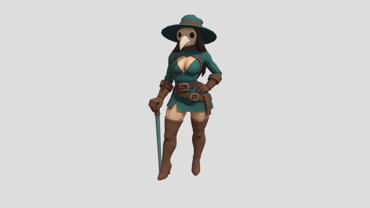 The Plague Woman Doctor 3D Model