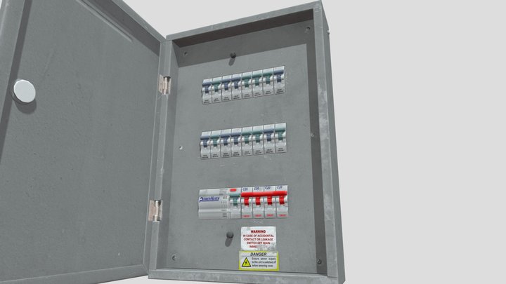 Electrical panel 3D Model