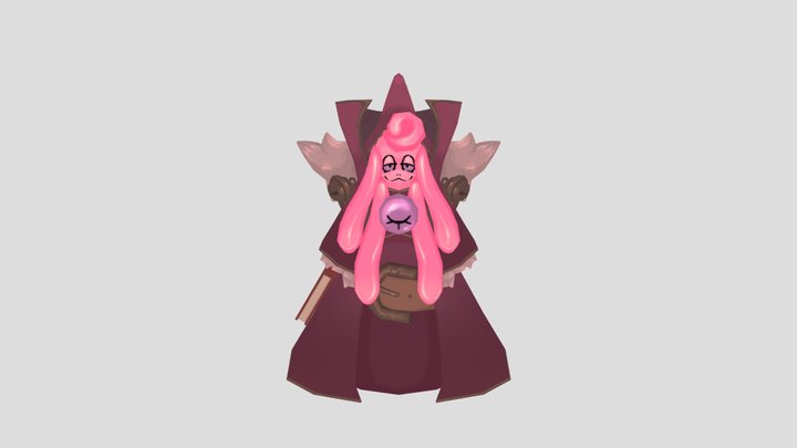 Slime Mage 3D Model