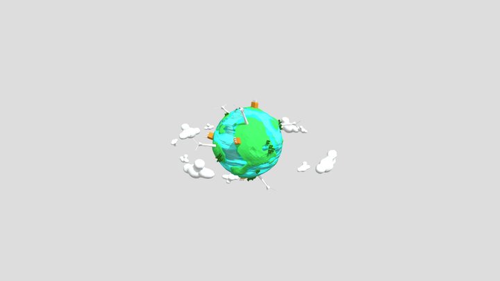 Sustainable Globe 3D Model
