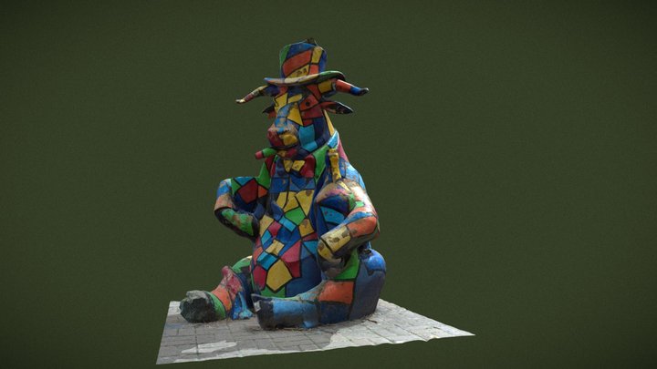 Bull with bottle 3D Model