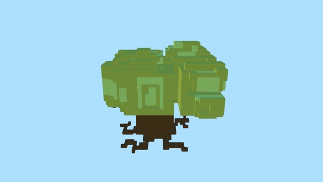 Tree Voxel 3D Model