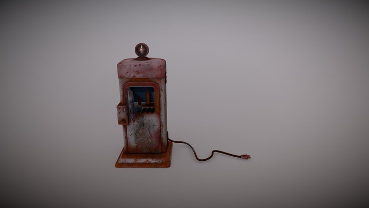 Rusty Vending Machine 3D Model