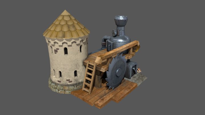 Mining facility 3D Model