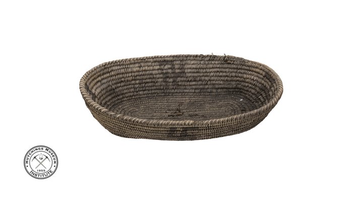 Native American Woven Basket High Res 3D Model