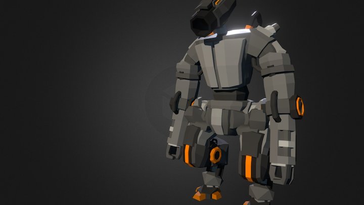 low poly mech wip pt. 2 3D Model