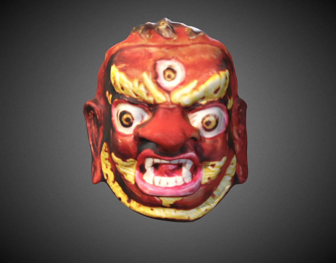 Mask Buthan Low Poly - Download Free 3D Model By Francesco Coldesina ...