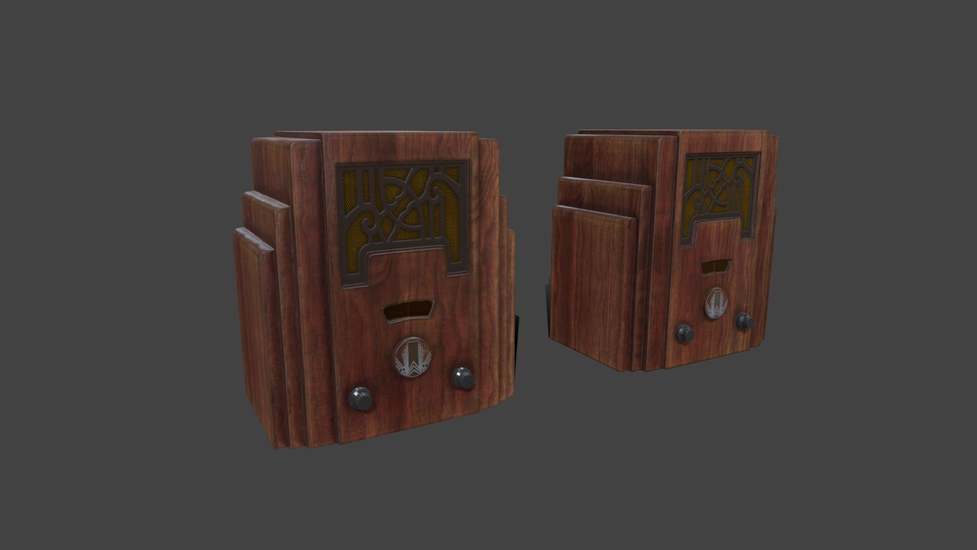 Art Deco Style Radio - Buy Royalty Free 3D Model By Dumokan Art ...