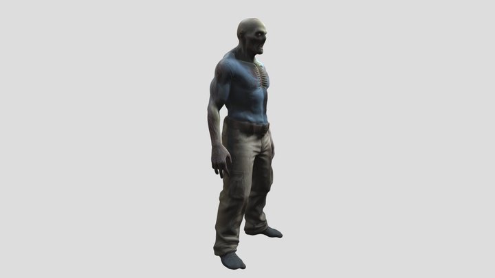 Male Zombie 3D Model