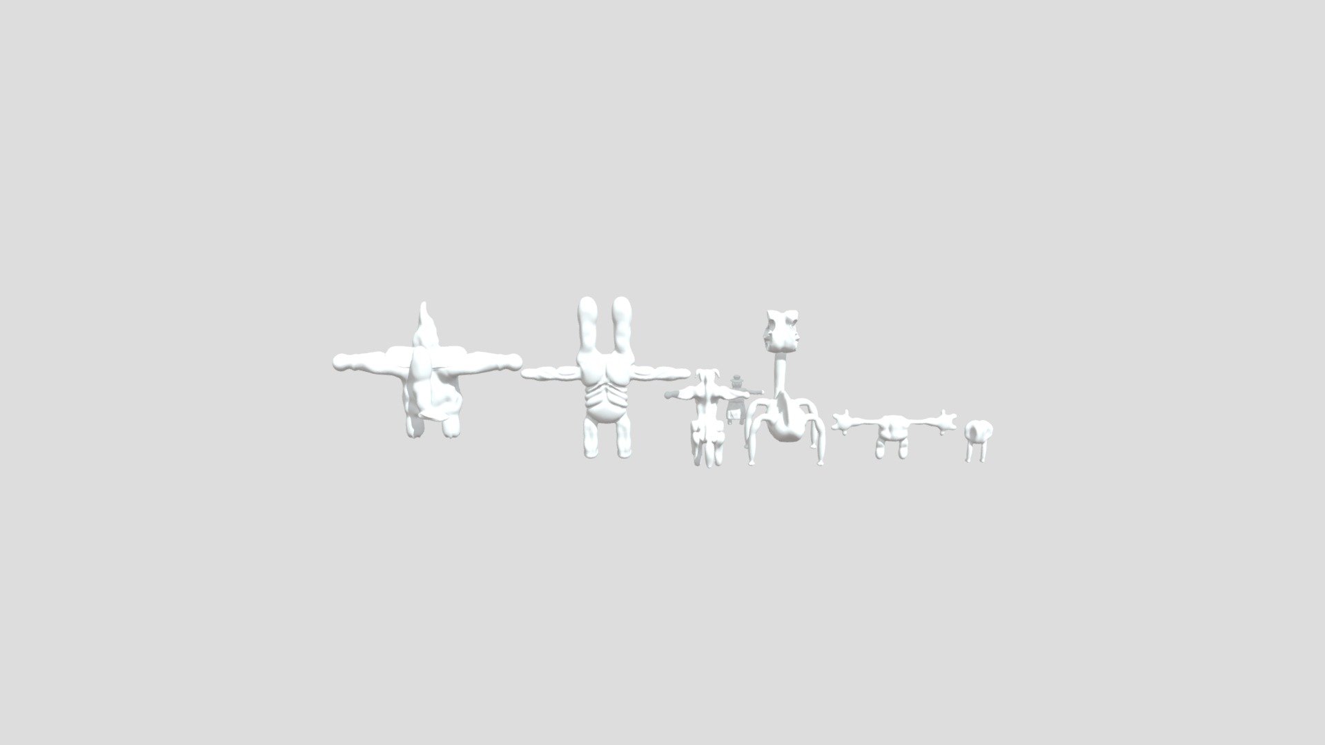 Unplagued Characters Pack - RIPS - - 3D model by Bittergiggle Playz ...
