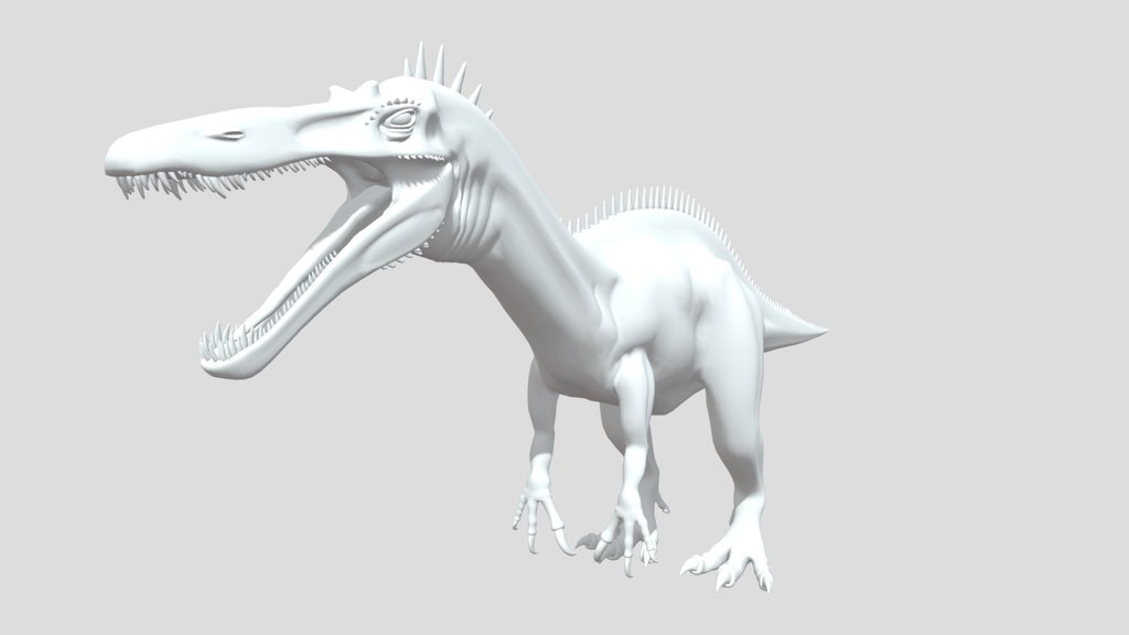 Self-made Suchomimus rigged practice