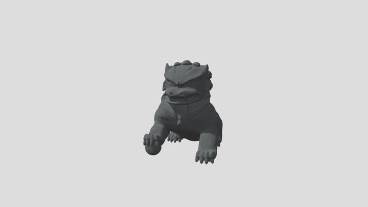 Module 2 Foo Dog Sculpt 3D Model