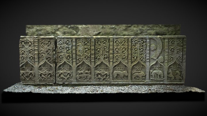 Decorative Carved Panels - Rock of Cashel 3D Model