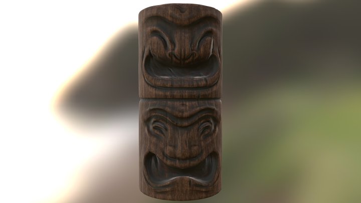 Totem Pole 3D Model