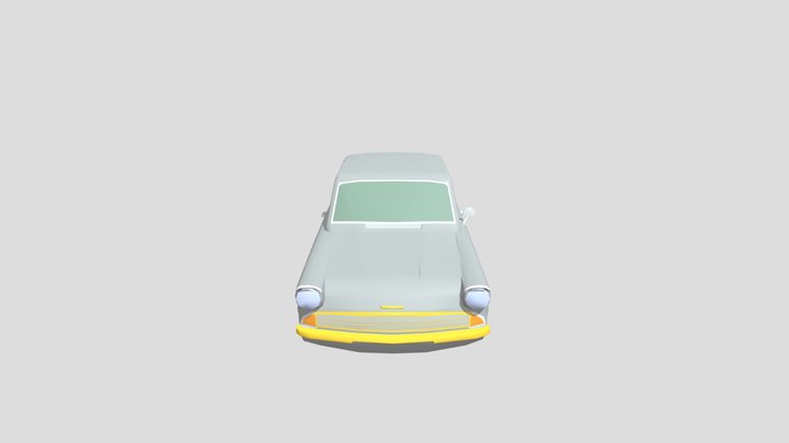Ford Anglia lowpoly for 3D-printing