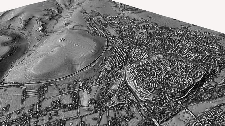 Ciudad Rodrigo Peninsular War Battlefield LiDAR – Free 3D Model STL