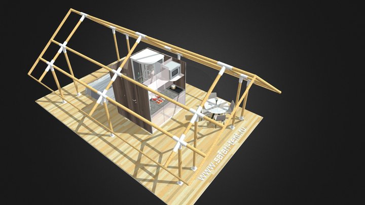 Сан-кух модуль для Сафари-Тента 3D Model