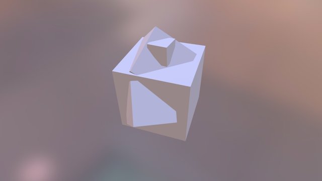 Cubes on Cube 3D Model