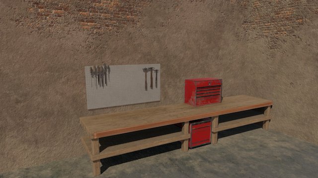 Work Bench 3D Model