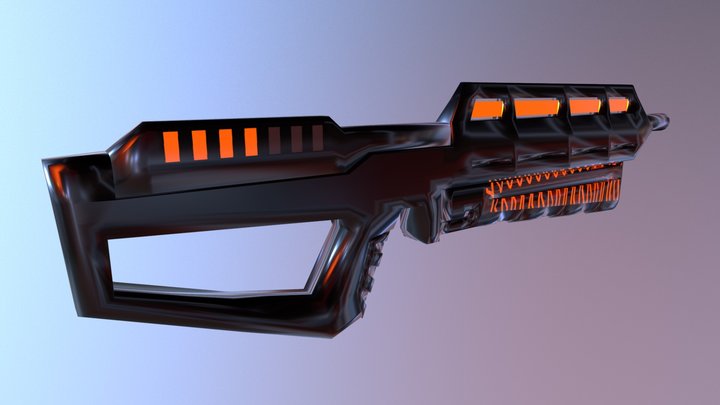 Energy Gun 3D Model