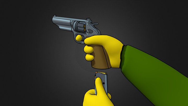 The Simpsons Gun 3D Model
