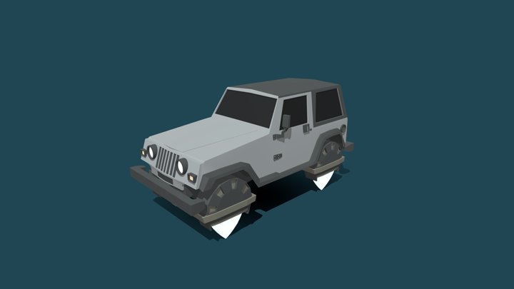 Low Poly Jeep Vehicles Free 3D model 3D Model