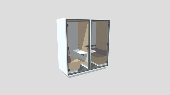 90x215cm_pod_twin_019 3D Model