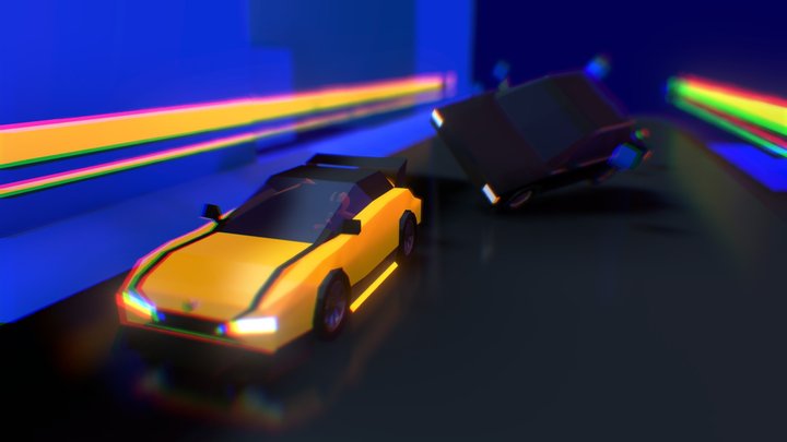 Blurr vs Sprint [Sprint City track] by Gel 3D Model