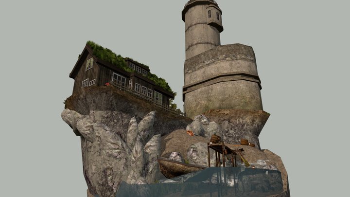 DAE Diorama - By the ocean 3D Model
