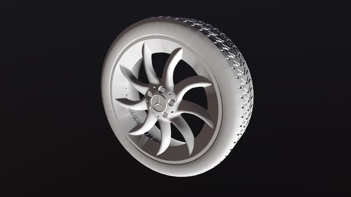 Modifier Exercise - Modeling A Wheel 3D Model